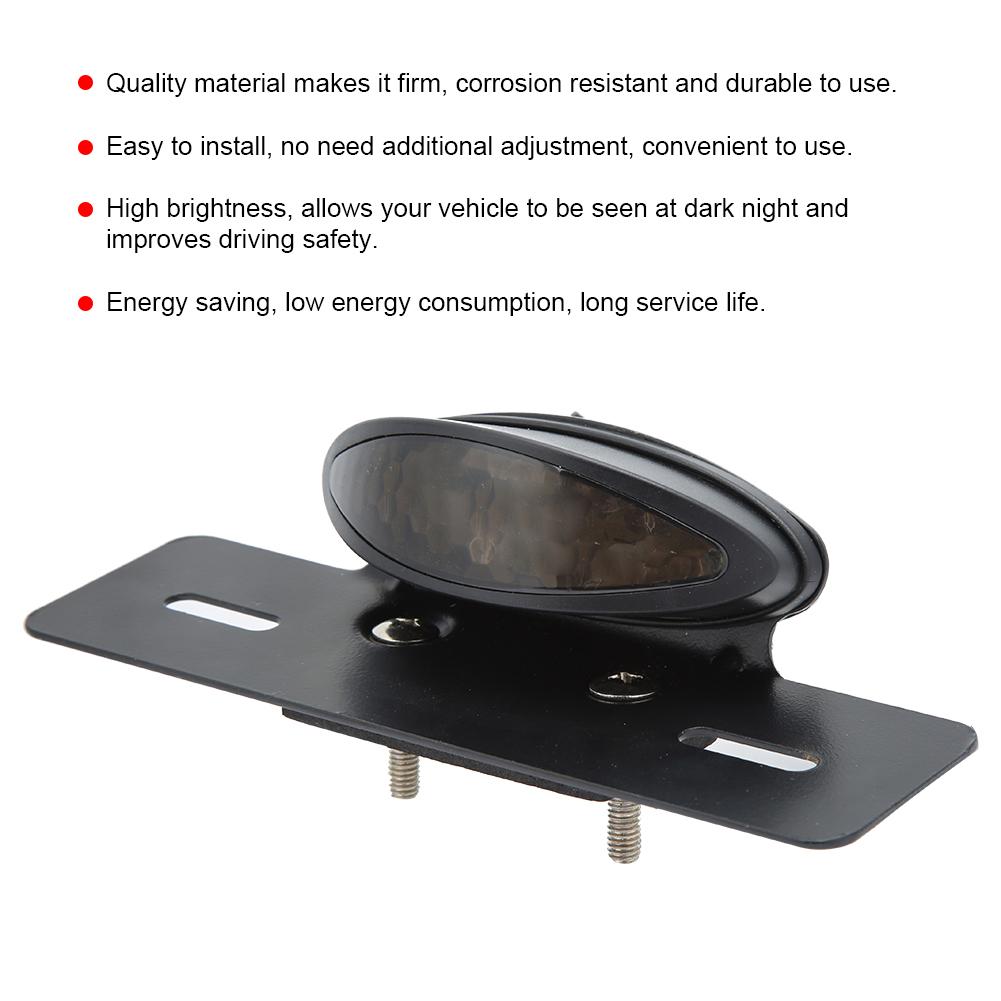 12V Motorcycle Brake Tail Light LED Rear Lamp Modified Accessory
