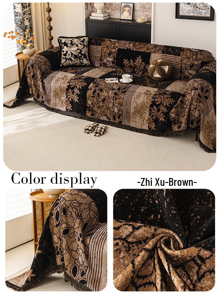 French Retro Chenille Sofa Cover: Non-Slip, All-Season, Cat Scratch Resistant, Full Cover Towel, 2026 Edition