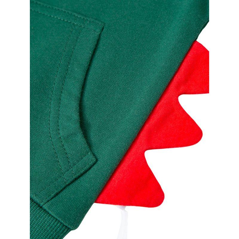 Boys' Pure Cotton Sweatshirt Jacket Spring and Autum Kidsren's Clothing Kidsren's Printed Dinosaur Top Baby Boy Hoodie Zipper Shirt