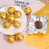 Quadratisches Aluminiumfolienpapier Gold Schokoladenverpackungen Neues Süßigkeiten-Verpackungspapier DIY-Dekorationen