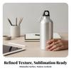 Aluminum Water Bottle with Carabiner Spill-Resistant for Hiking, Hikers