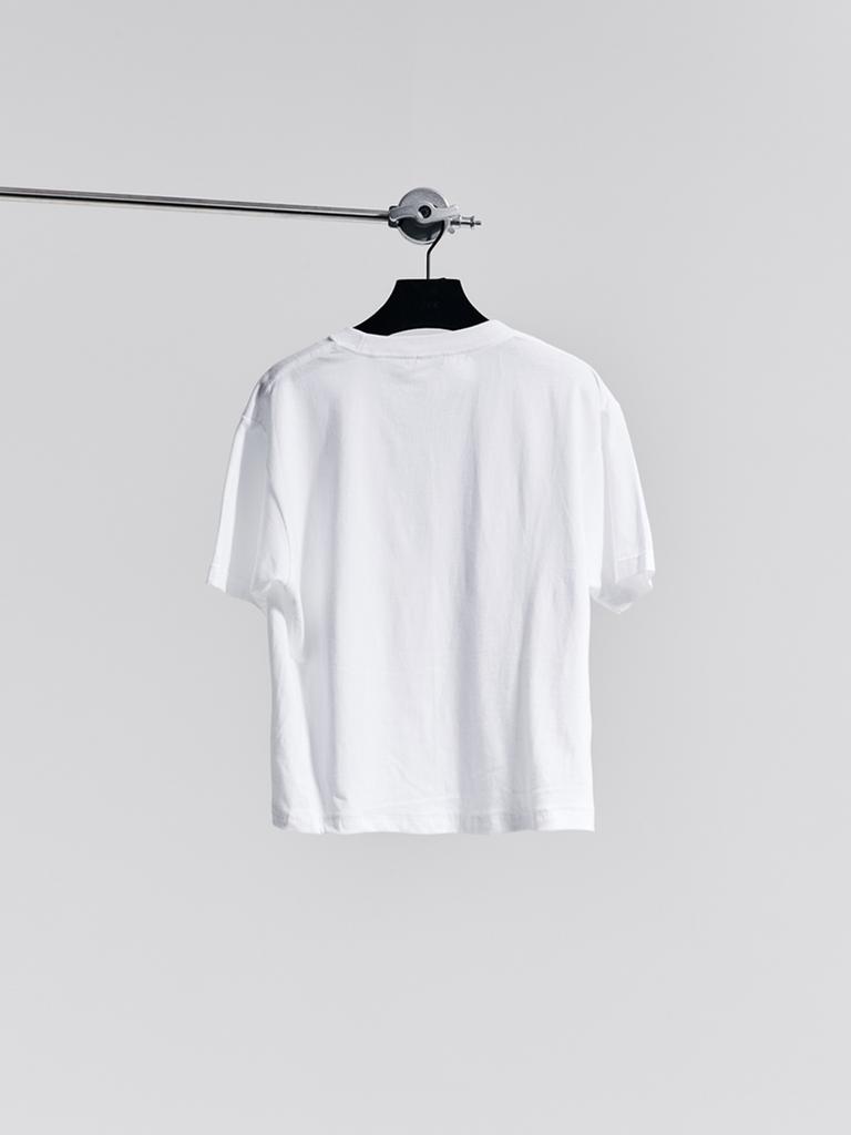 GOZER Cotton Cropped T-Shirt_White