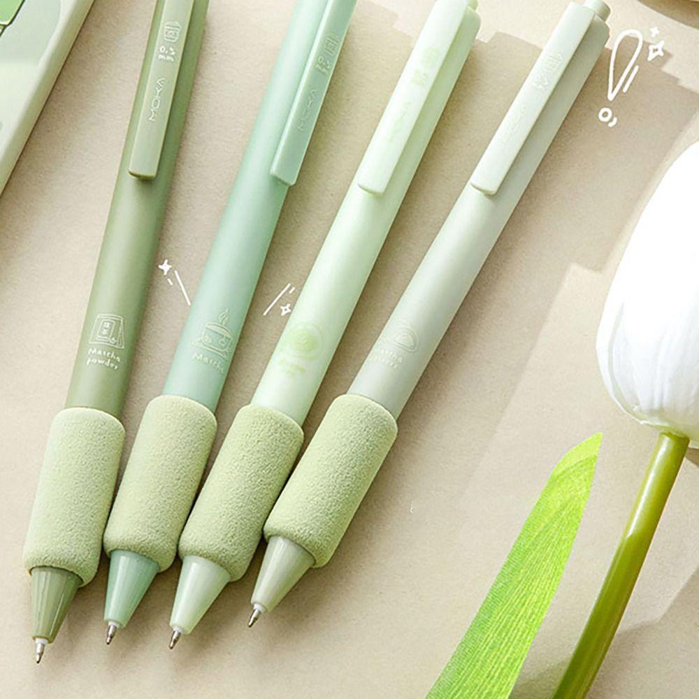 4PCS/Set ST Tip Neutral Pen Press Type Ballpoint Pen Quick Drying Gel Pen  Student Specific