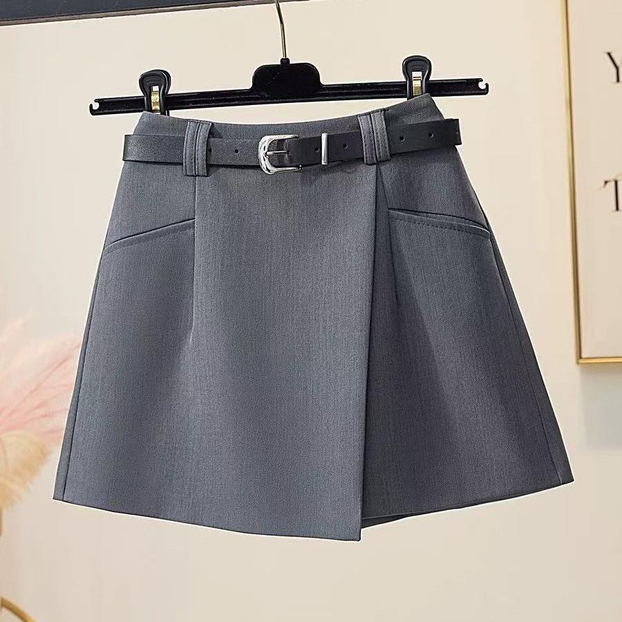 2026 Versatile Summer High-Waisted A-Line Wide-Leg Petite Skirt Shorts for Women