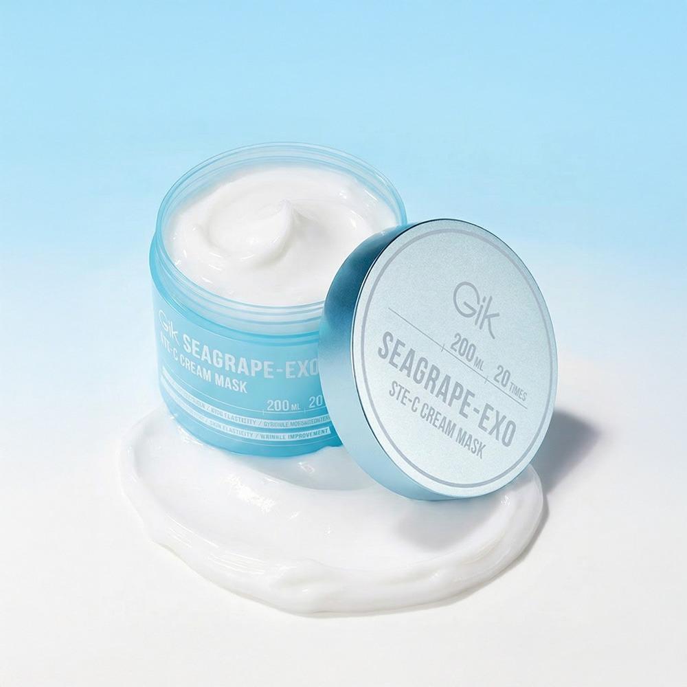 GIK Sea Grape-Exo Stem-C Cream Mask Hydrating & Firming 200ml Daily Facial Mask K-Beauty