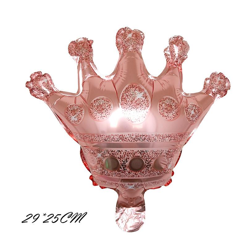 

18PCS/PACK Size Crown Aluminum Film Balloon Party Decoration Set Other шоколадный