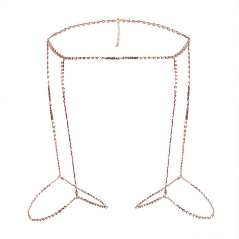Sexy Rhinestone Leg Body Jewelry Thigh Chain for Women Crystal Garter Belly Body Waist Link Necklace Bikini Accessory