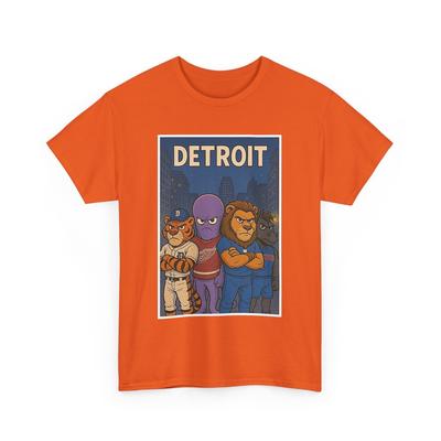 Detroit Sport T-Shirt, Lions, Pistons, Tigers, Red Wings T-Shirt, Detroit T-Shirt