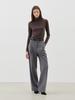 Leusejiem One-Pleat Wide Slacks - Gray