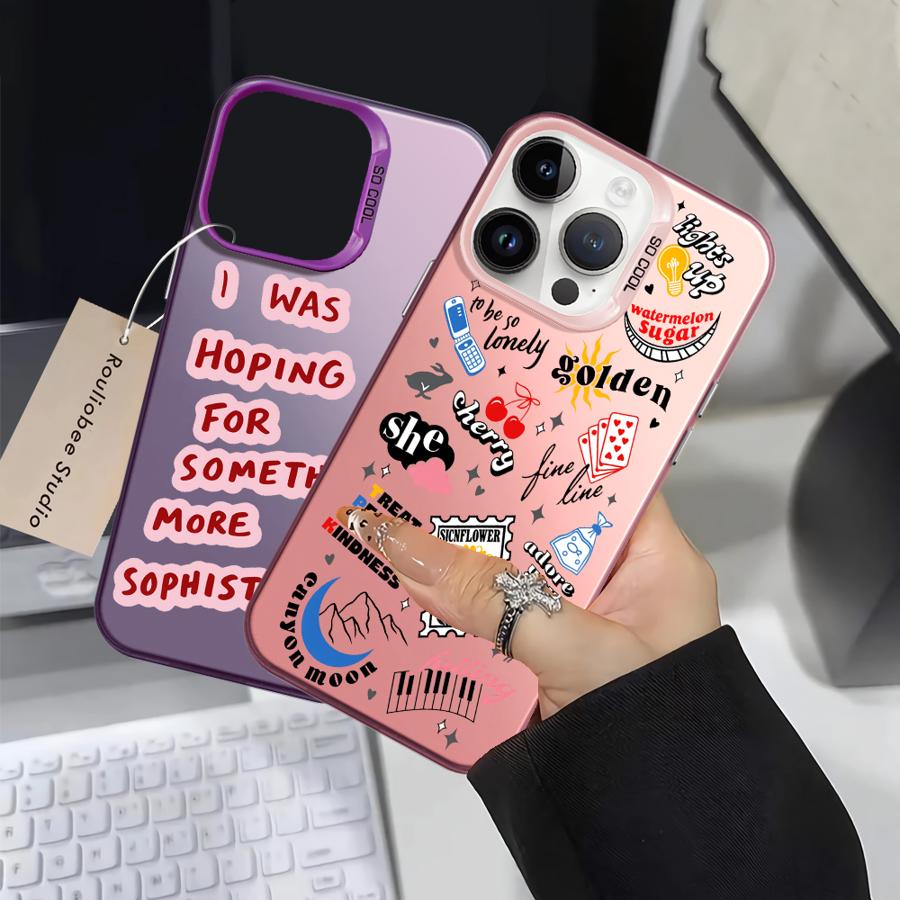 Back Phone Cover Case for iPhone 17 Pro Max 14 Air XR 11 12 15 Plus 16 XS 13 Pro Letter