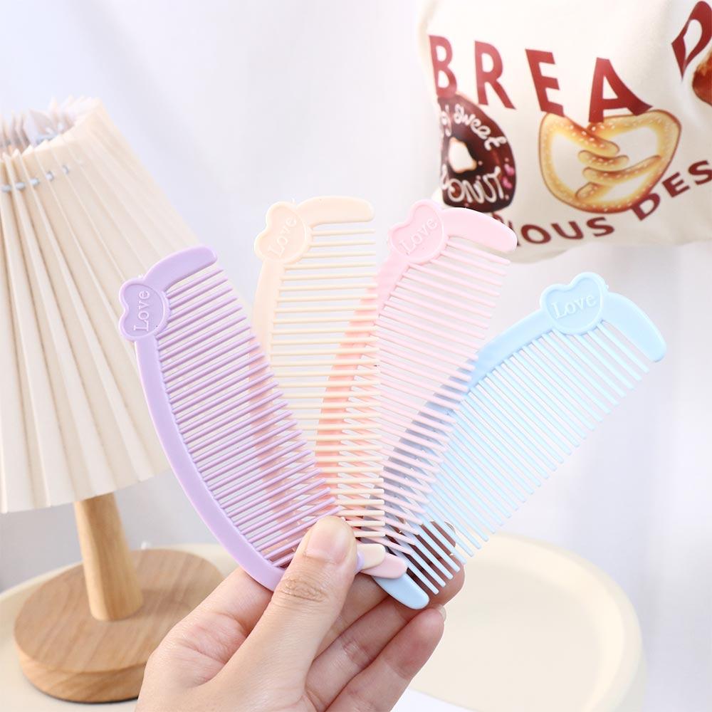 Portable Cute Hair Comb Love Kids Hair Brush Child Daily Care Mini Comb  Travel