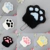 Animes Cats Paw Keychain Plush Cats Paw Keyring Cute Car Backpack Pendants Charm Cartoon Cats Paw Keychain Jewelry Gifts