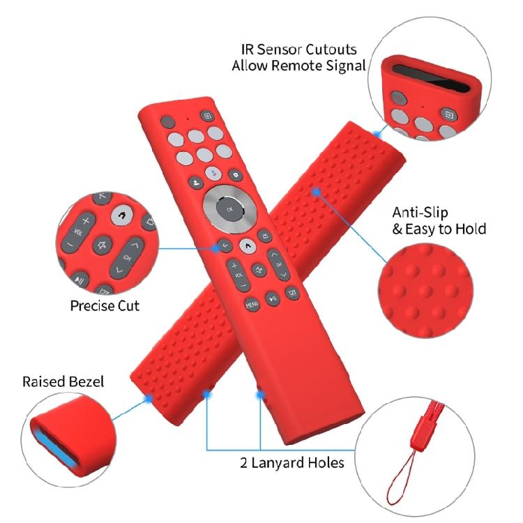 Protective Washable Silicone Cover For Class U8 Series LCD 4K Television Remote Controls Dust Resistant Shell
