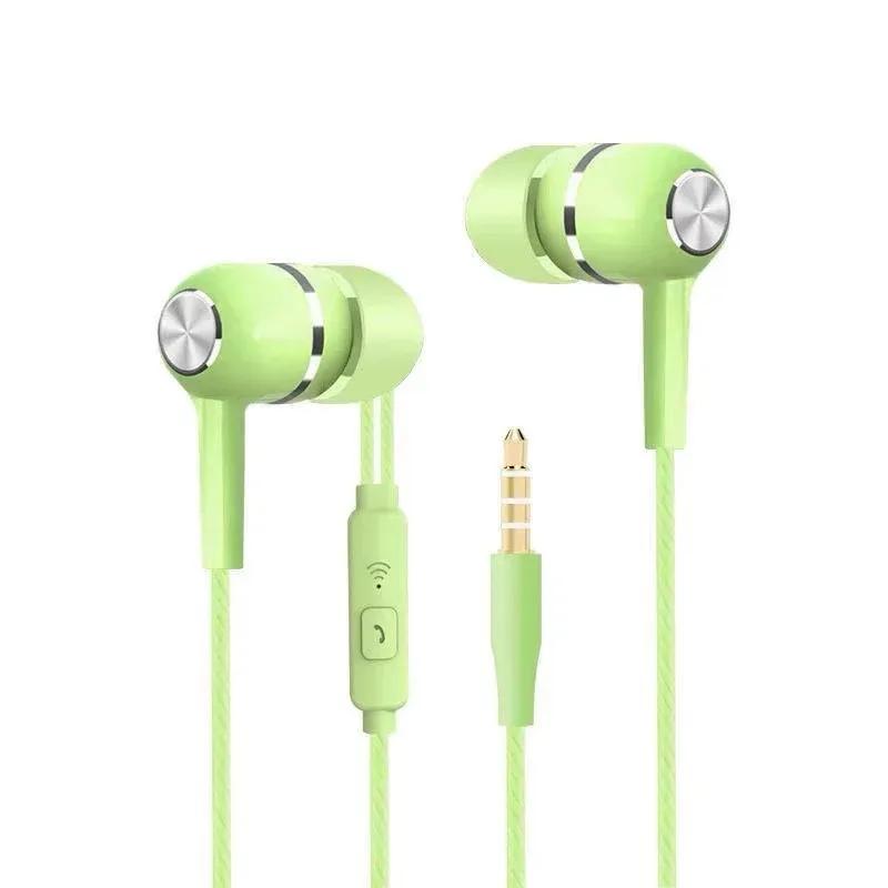1/2/3/4Pcs Universal 3.5mm Wired Headphones Sport Earbuds with Bass Phone Earphones Stereo Headset with Mic Volume Control