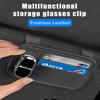 FHP3   New 2025 Leather Sunglasses Clip and Clip Car Sunshade Sunglasses Holder Magnetic Accessory For MERCEDES BENZ W211 W204 W210 W20
