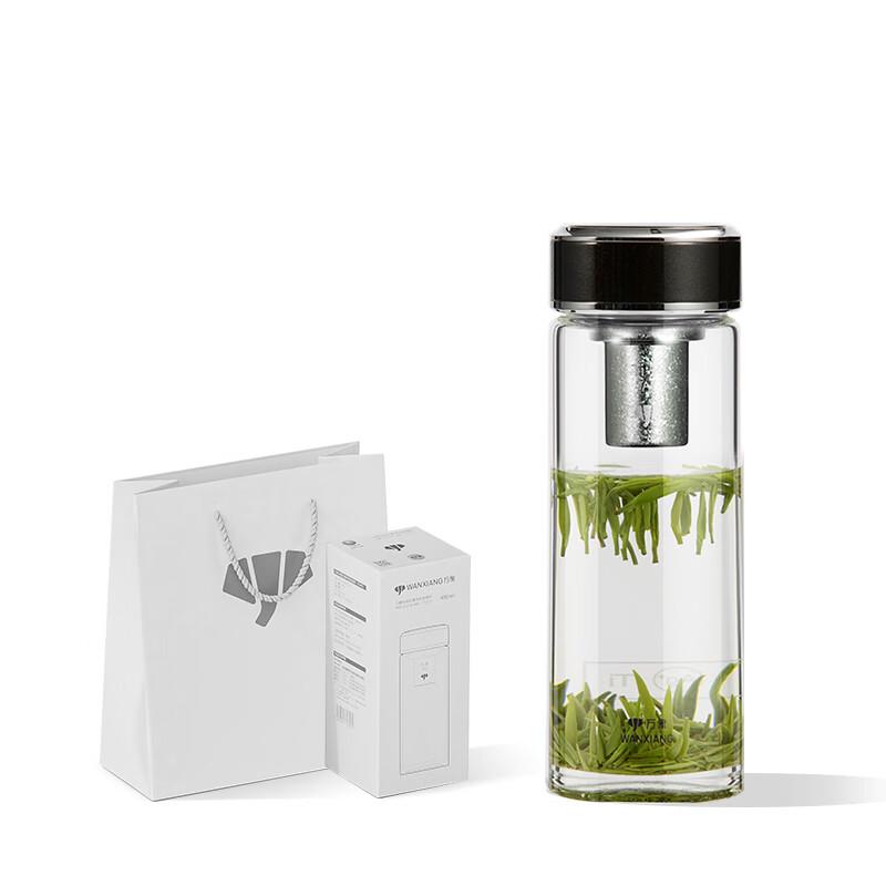 Titanium Silver Antibacterial Single-Layer Glass Tea Cup