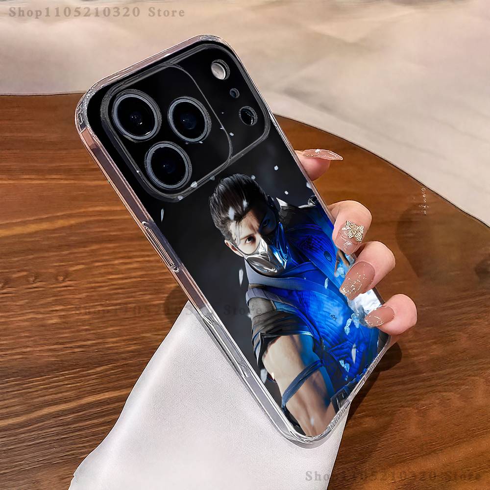 Game M-MK S-Sub Zero  Phone Case For iPhone 17,16,15,14,13,12,11 Pro,Max,Plus,XR,Mini,E Clear Full-coverage Soft Cover