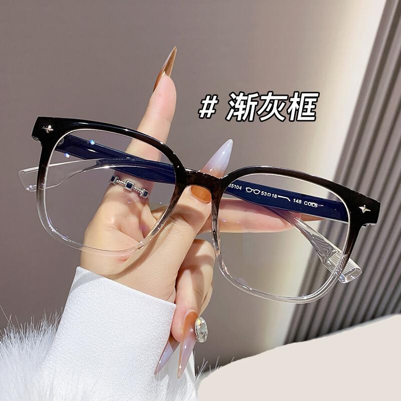 Unisex Square Plastic Frame Reading Glasses Anti Blue Light Clear Glasses Ultra Light Leopard Eyeglasses For Back To School