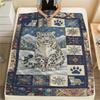 Snow Leopard Animal Print Flannel Blanket, High Quality Comfortable for All Seasons, Home Decor, Warmth and Comfort, Perfect for Christmas Gifts124