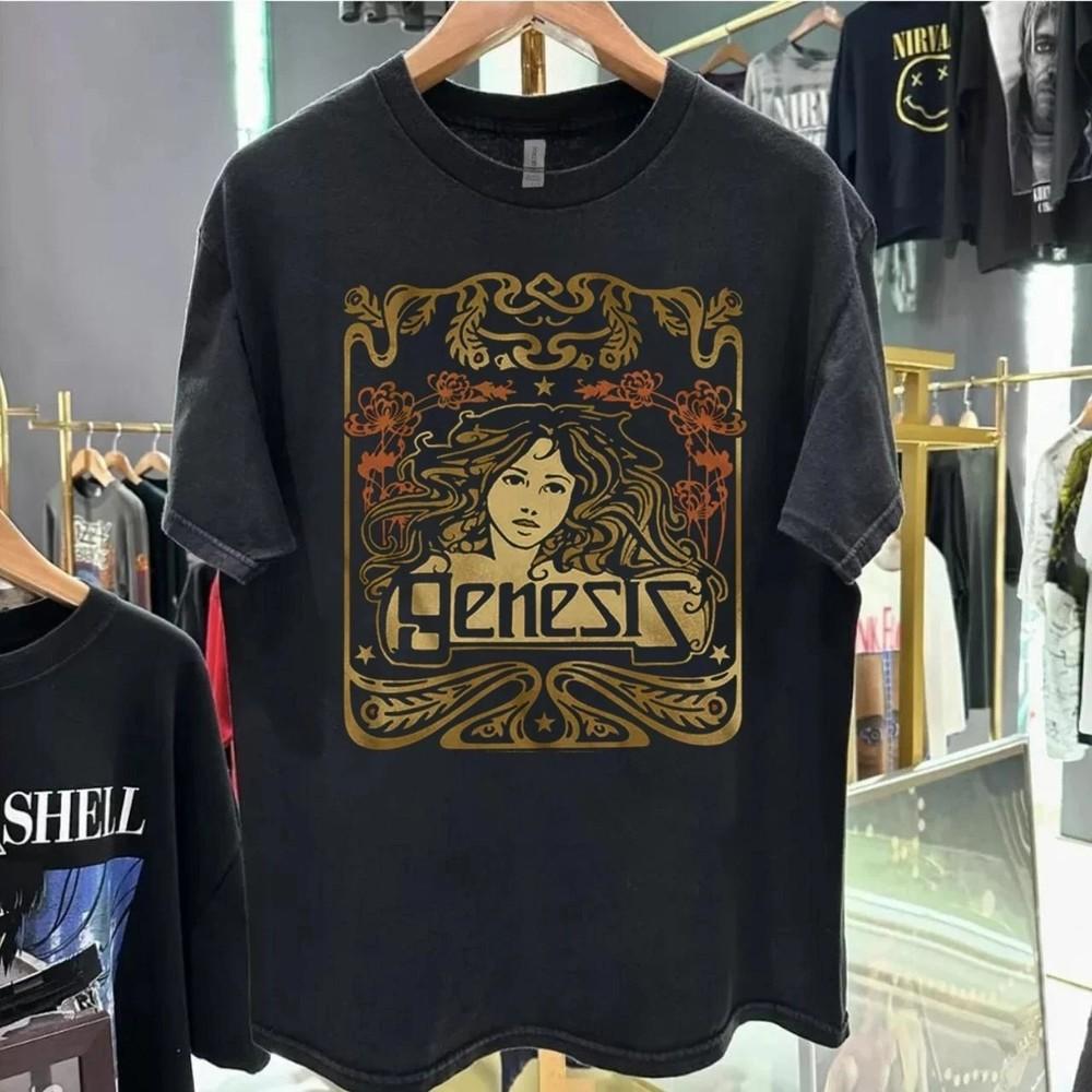 Vtg Genesis Tour 2025 Rare design Black T shirt Graphic Men Women S-5XL Unisex T-Shirt S