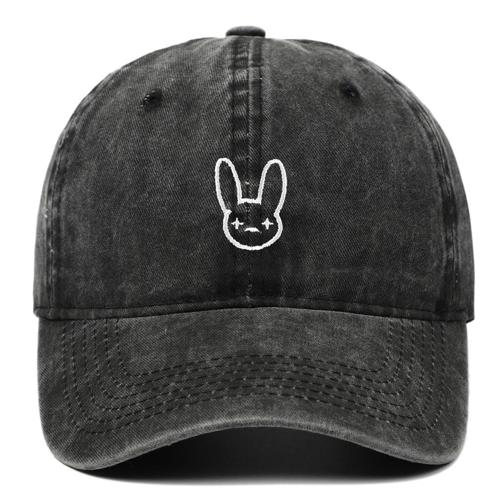 Bad Rabbit Embroidered Cotton Twill Baseball Cap With Adjustable Fit For Daily Use