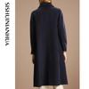 Women's Elegant Mid-Length Wool Coat