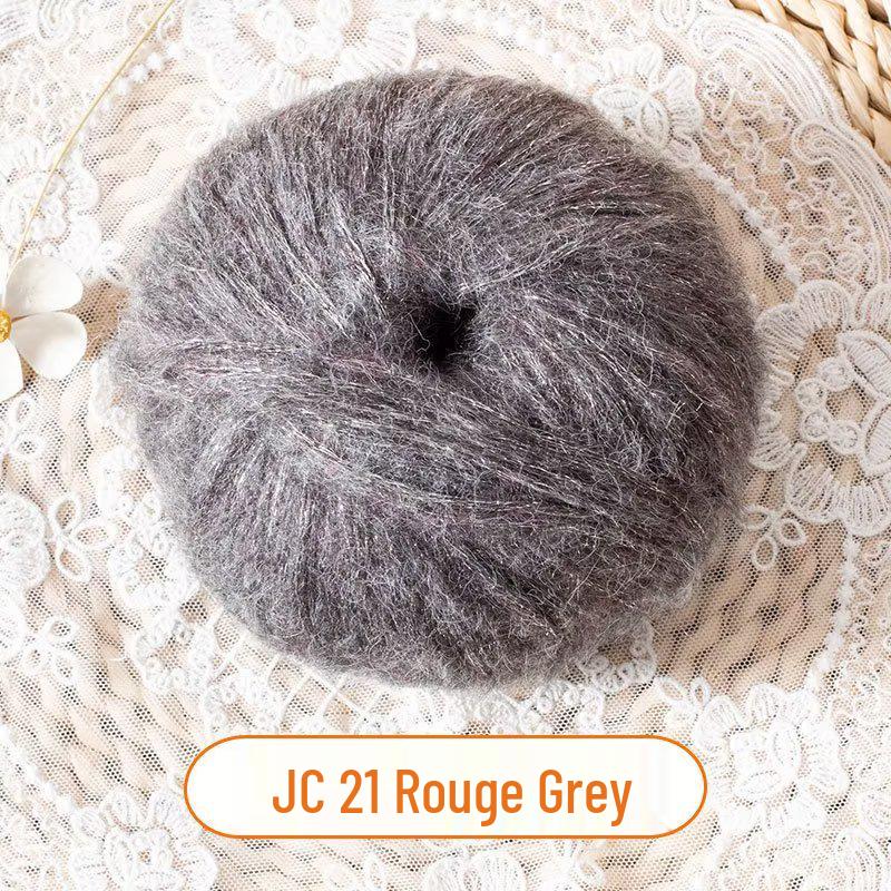 Blue Tear Spray Mohair Yarn: Gold-Thread Starry Sky Series for Chunky Knit Scarves
