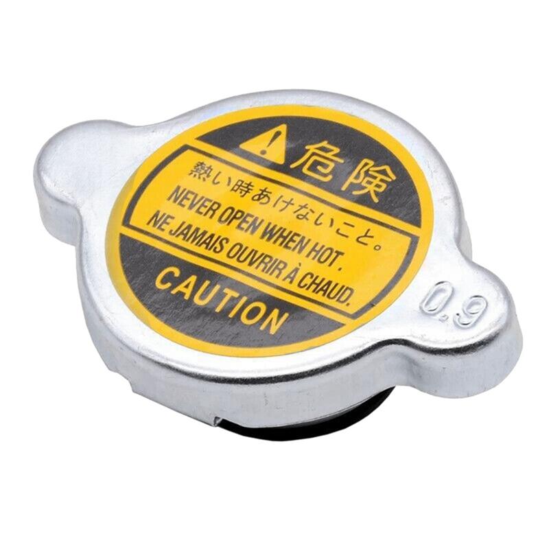 32Mm 1.25Inch Radiator Fill Neck 0.9Bar Radiator Cap Universal Silver Durability Easy Installation