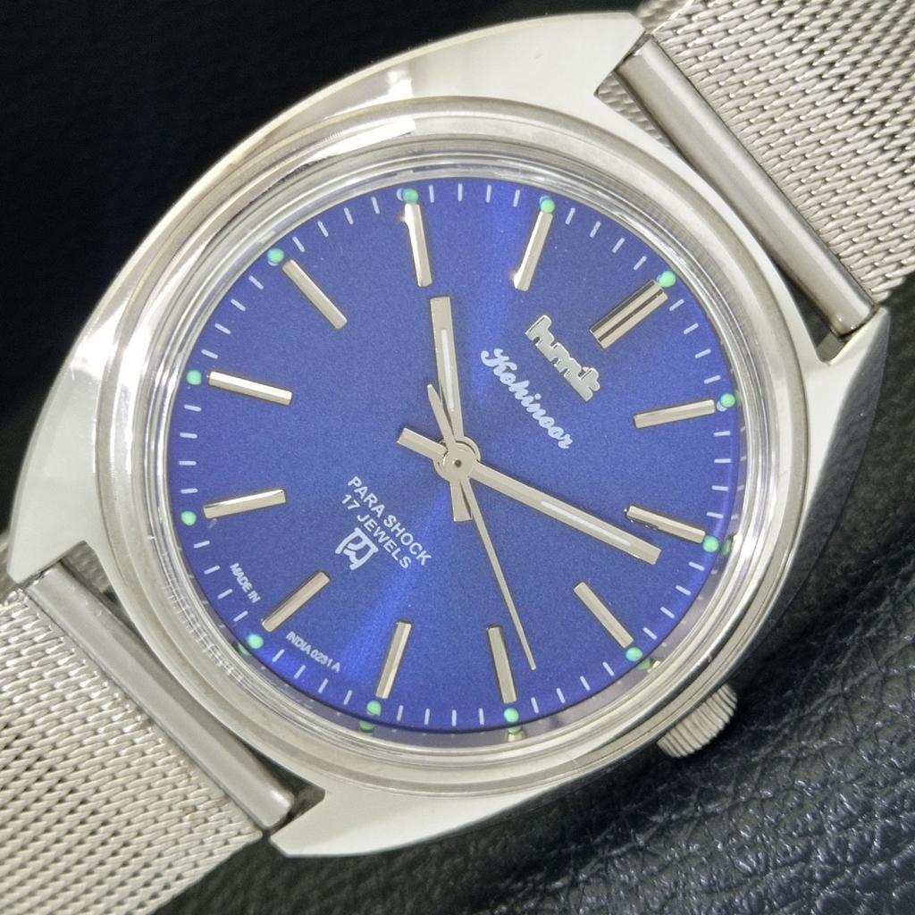 

HMT KOHINOOR ВИНТАЖНЫЕ МЕХАНИЧЕСКИЕ ИНДИЙСКИЕ МУЖСКИЕ ЧАСЫ С СИНИМ ЦИФЕРБЛАТОМ a440947-4 HT-a440947