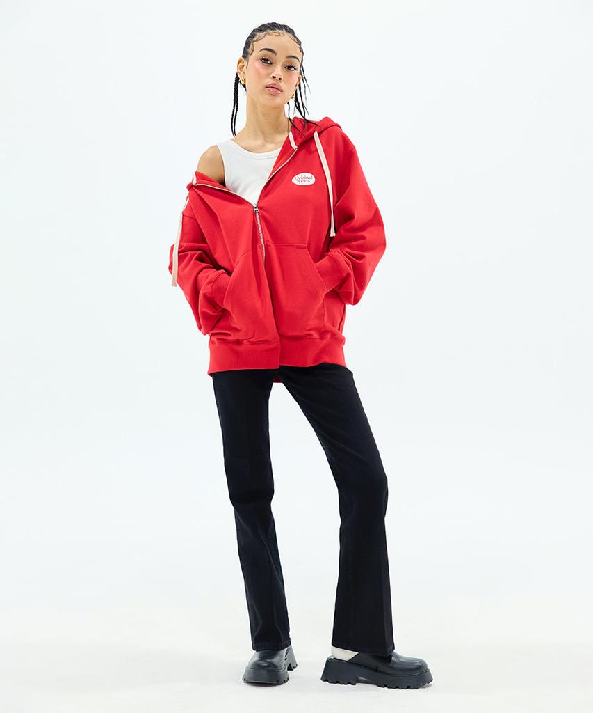 Classic Zip Up Hoodie Rede