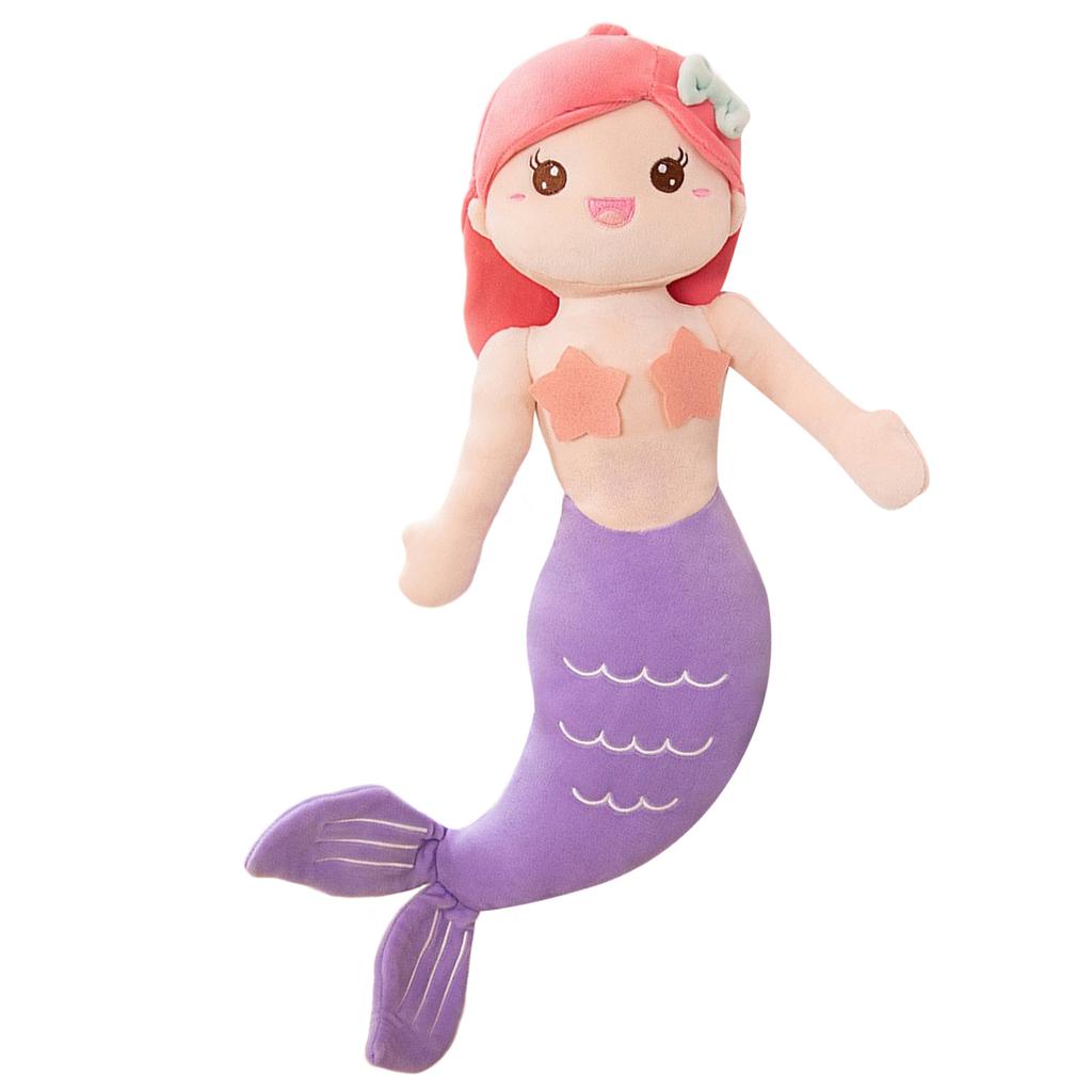 Mermaid Pillow Throwing Pad Plushes Cushions Toy for Bedroom Sofa Home Decoration Home Cushions