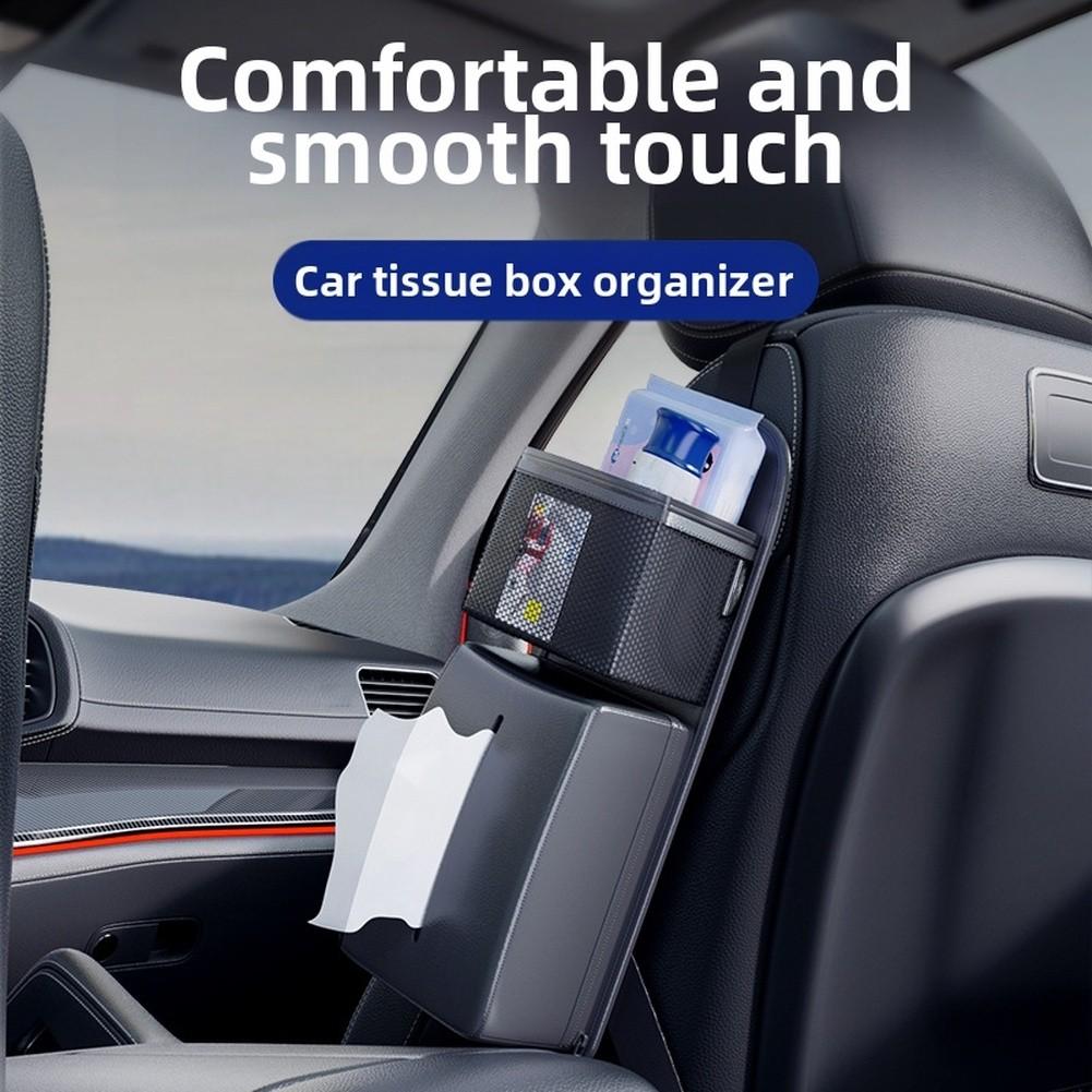 

Leather Elastic Band Car Seat Tissue Holder and Multi Function Organizer Pouch Keeping Small Items and Tissues Accessible China Mainland