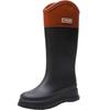 Tall rain shoes women's fashion rain boots outdoor waterproof shoes rubber shoes velvet thick-soled waterproof boots