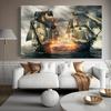 1Pc Canvas Painting Frameless Modern Epic Sea Battle Canvas Painting Art For Living Room Modern Canvas Poster For Bedro