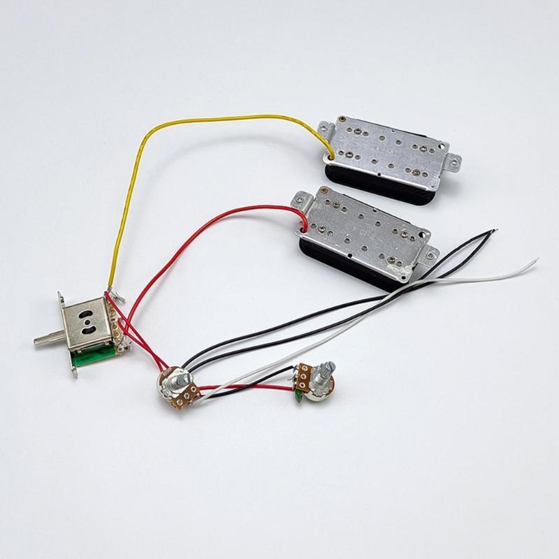 HH Electric Guitar Humbuker Pickups Set with Single Coil Pickup Replacement for Neck/Middle/Bridge Pickups Guitar Part