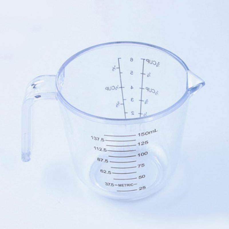 150Ml Plastic Clear Measuring Cup Handle Liquid Pour Spout Home Kitchen Tools