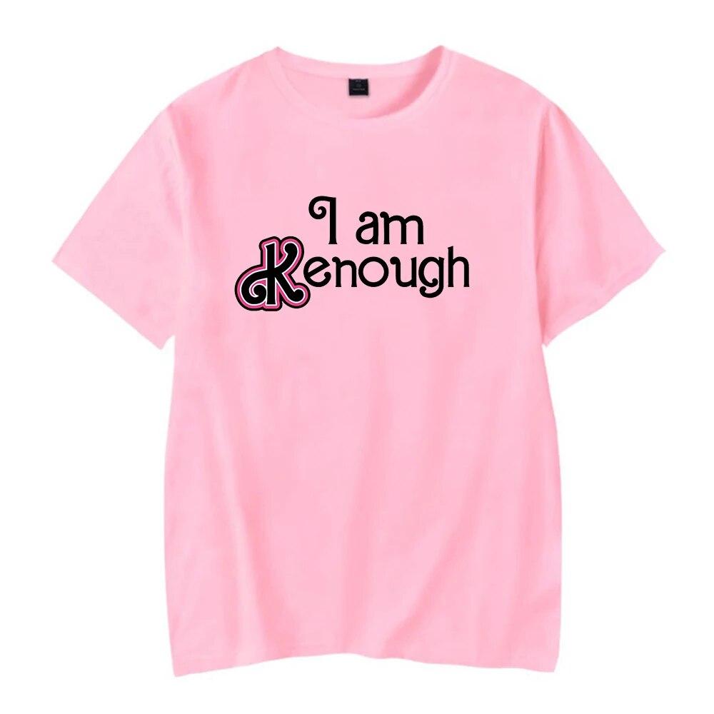 

Футболка I Am Kenough Merch, модная футболка с круглым вырезом и короткими рукавами, женская футболка унисекс, новинка 2023 года, забавная одежда унисекс из фильма L
