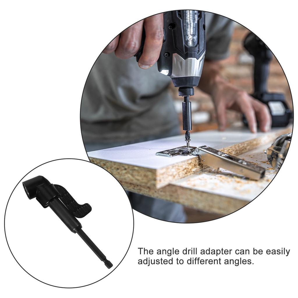 Right Angle Drill Adapter 105 Degree Magnetic Hex Shank Drill Bit Extension for Electric Tools Hard to Reach Corners Mechanical