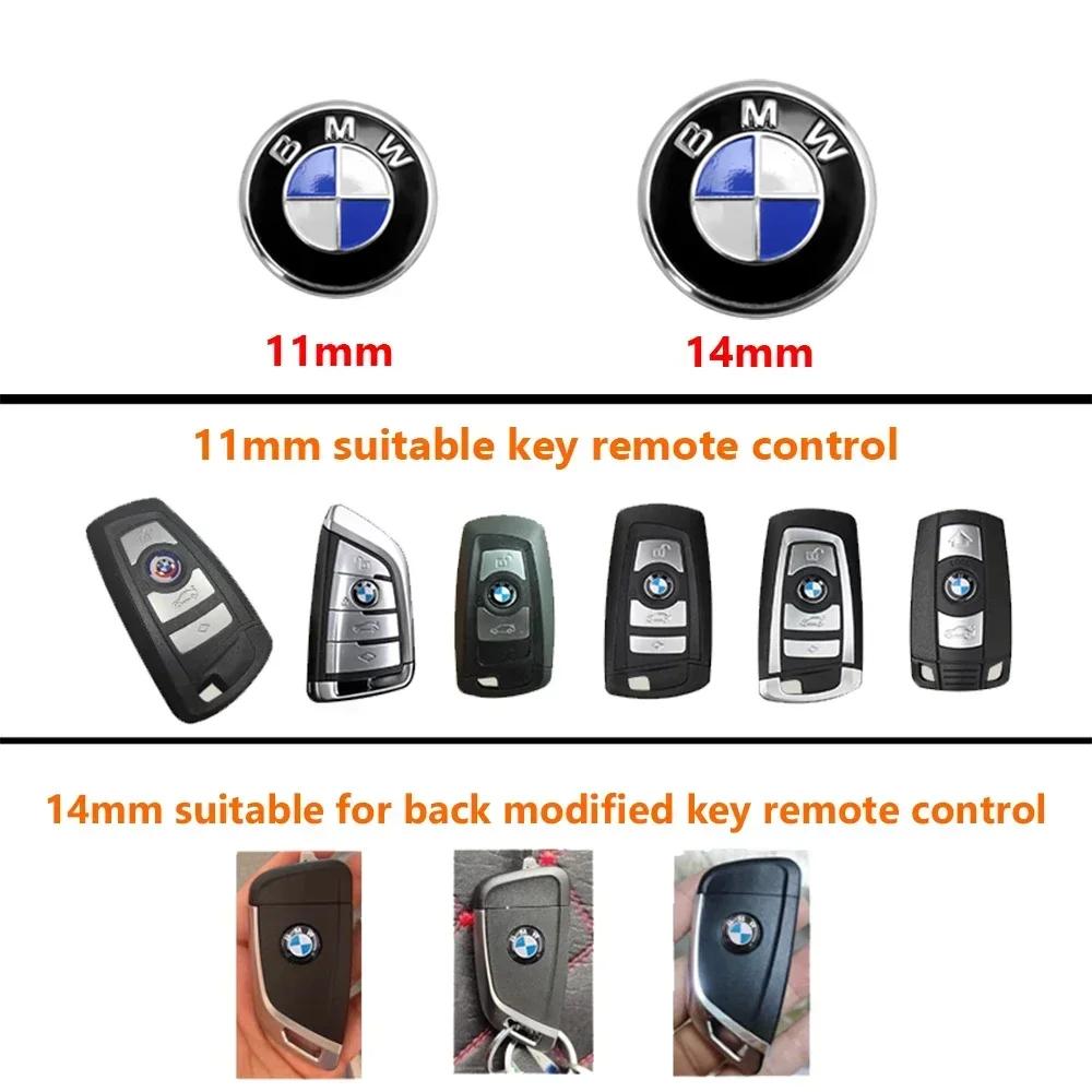 BAGH3 Car Sticker Car Key Shell Badge Sticker 3D Aluminum Auto Key Remote Fob Decals For BMW E46 E90 E60 F30 F10 E39 E36 F20 G30 G20 E
