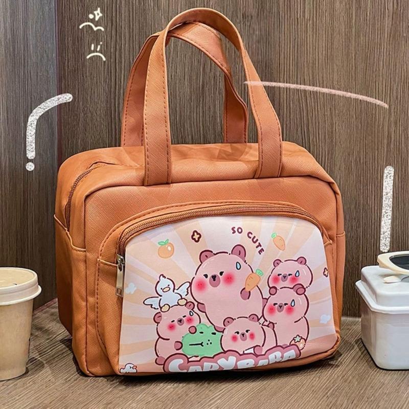 Large Capacity Impermeable Lunch Box Planner With Fun Animal Pattern Exemplary For Students Daily Meals