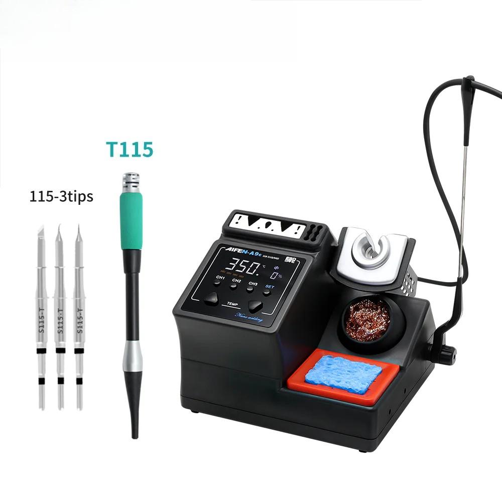 160W A9E Soldering Station Compatible Original Soldering Iron Tip 210/245/115 Handle Control Temperature Welding Rework Station