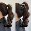 High-End Heart Ponytail Claw Clip for Women – Anti-Collapse Hair Accessory