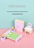 Children's Wooden Dollhouse Furniture Set - Mini Sofa & Bed Props