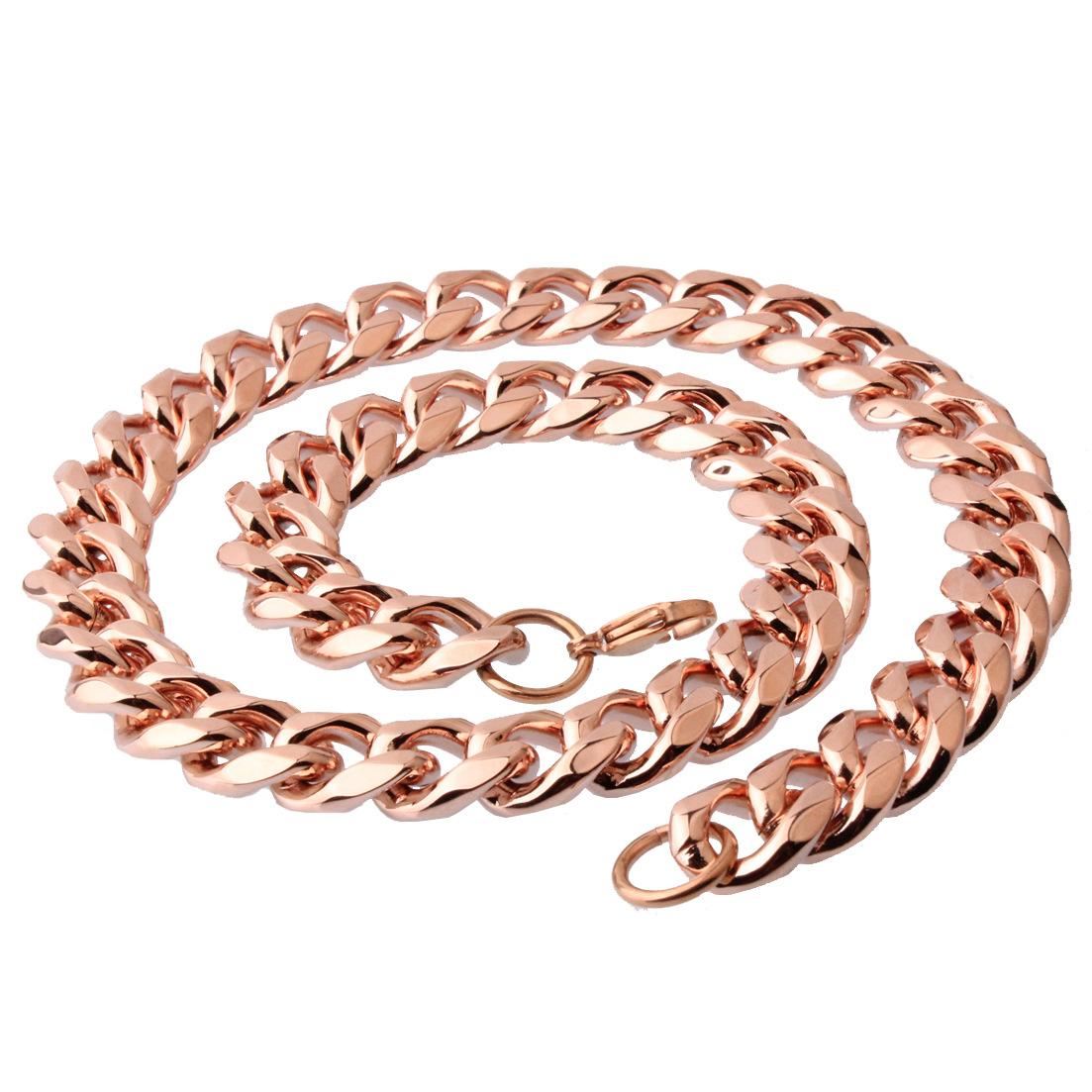 

2026 Fashion Trend Domineering Men s Necklace, Six-Sided Grinding Chain Necklace Jewelry Accessories 10MM+60CM