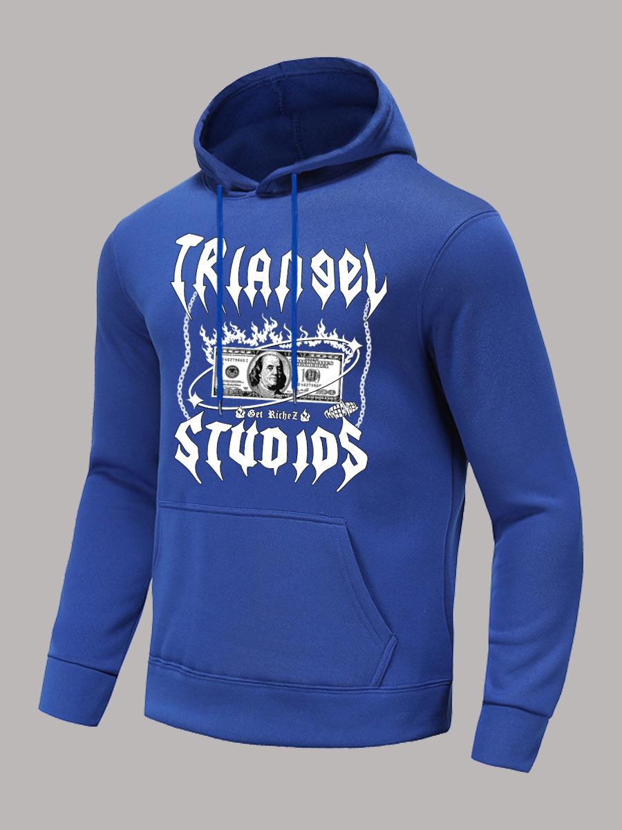 Hooded sweater autumn and winter outer SIUDIDSE letter print hooded casual sweater S