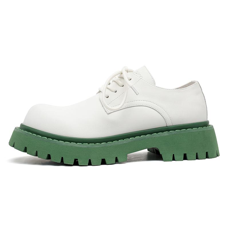 

Модные мужские туфли из натуральной кожи на толстой подошве Минималистский дизайн для модного мужского стиля Офисная обувь для вечеринок, увеличивающая рост 44