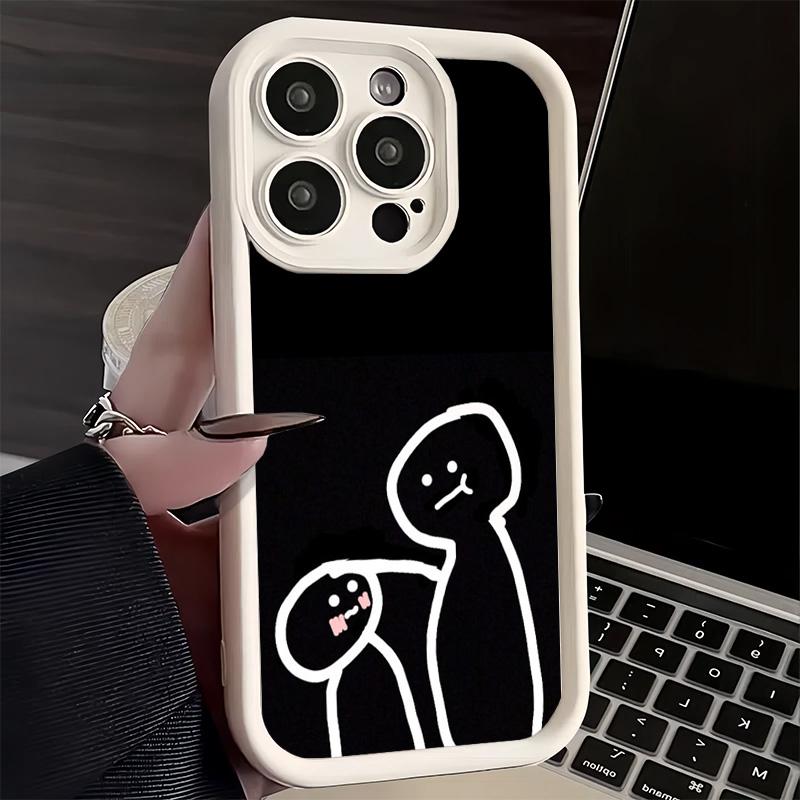Phone Case for iPhone 17 Air 16E 15 16 Pro Max Funny Stickman Matchman Cover 14 Plus 13 12 Mini Soft Shell Silicone Fundas