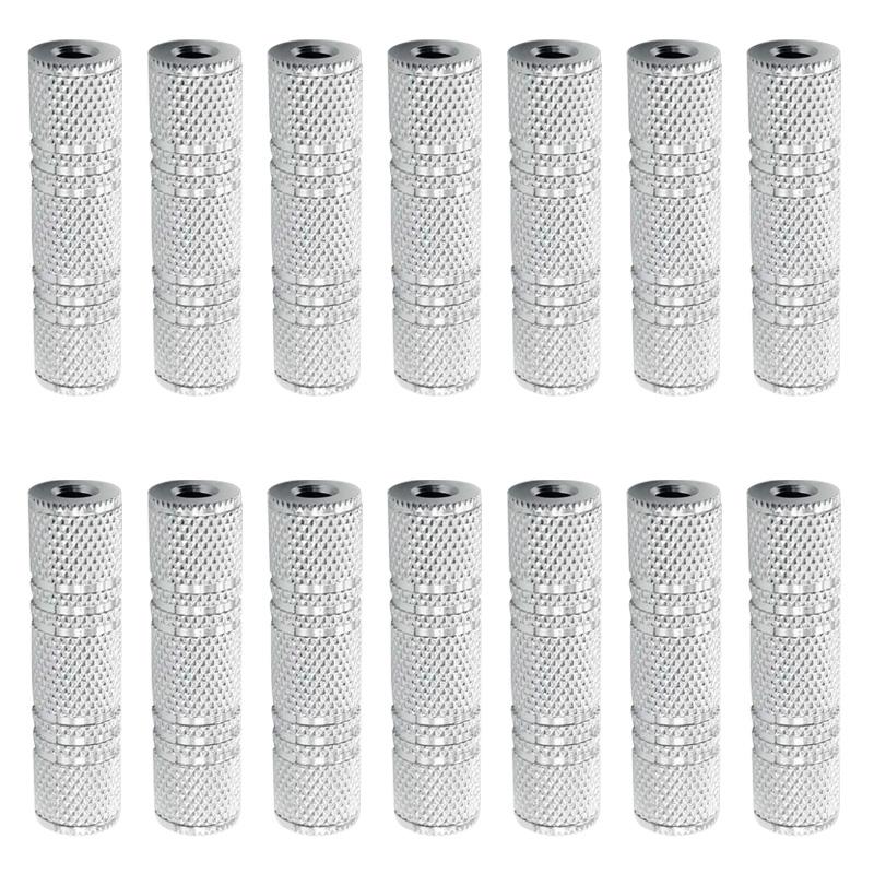 4Pcs 3.5mm Coupler Dual Jack Stereo Socket 3.5 mm Female to 3.5mm Female Jack Connectors for Audio Video Adapter