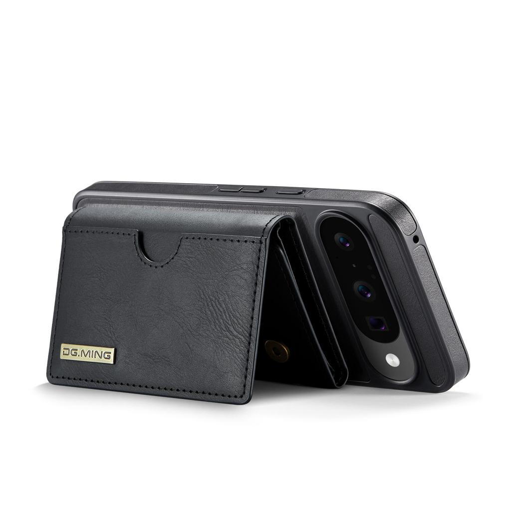 DG.MING M6 Series For Google Pixel 10/10 Pro Case Magnetic Wallet PU + PC + TPU Phone Cover