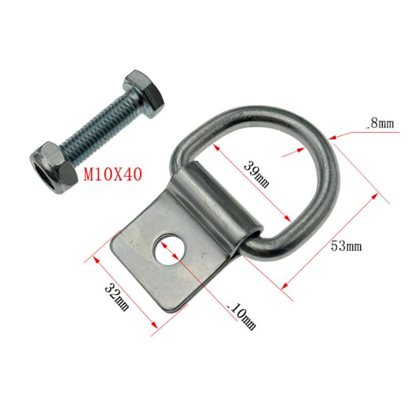 Trailer Hook Car Fixed Pull Ring Trailer Accessories Hook Truck Hook Ground Buckle Bed Ring Truck Cargo Fixed Hook Handle Set